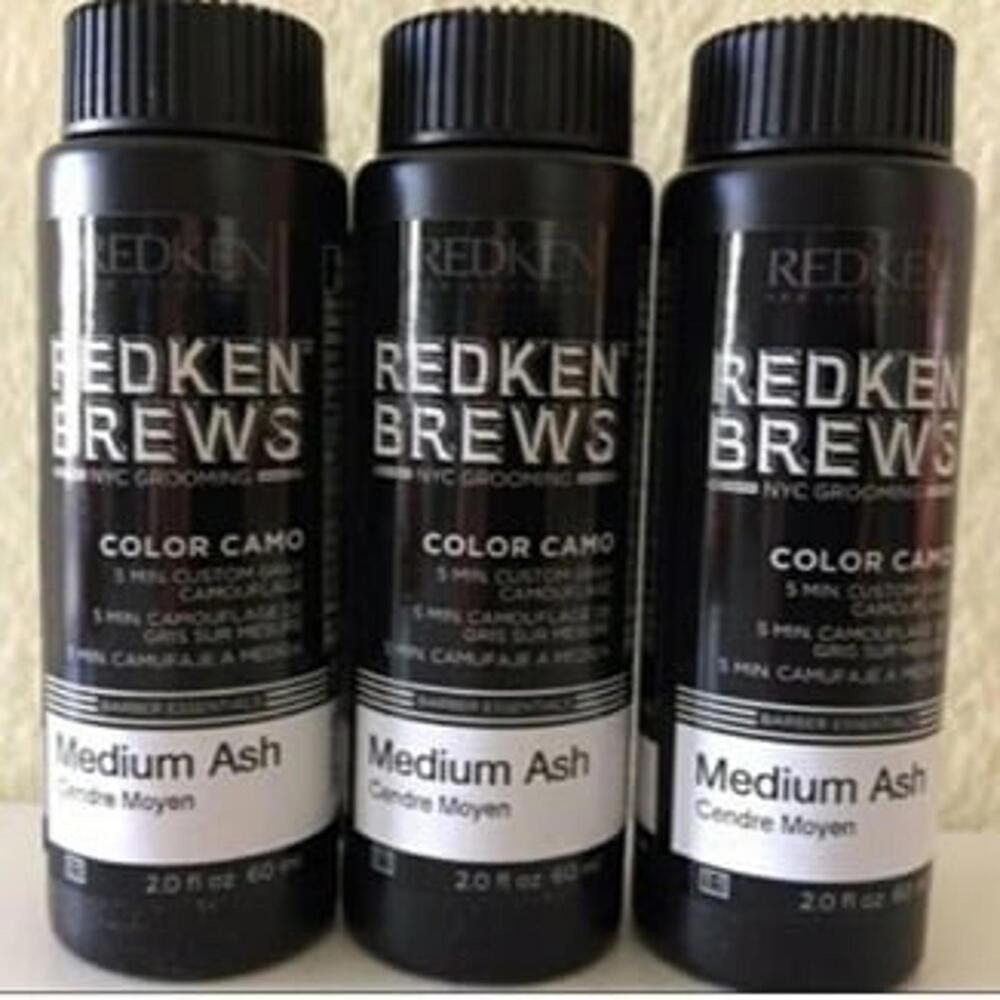 Redken Brews Camo Medium Ash x 3